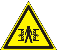 W23 ВНИМАНИЕ. ОПАСНОСТЬ ЗАЖИМА